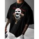 thumbnail image 1 of [Big Head Pattern Print T-shirt] Men's Fashion Y2K Big Head Pattern Print Casual Loose Short Sleeve T-shirt, 1 of 5