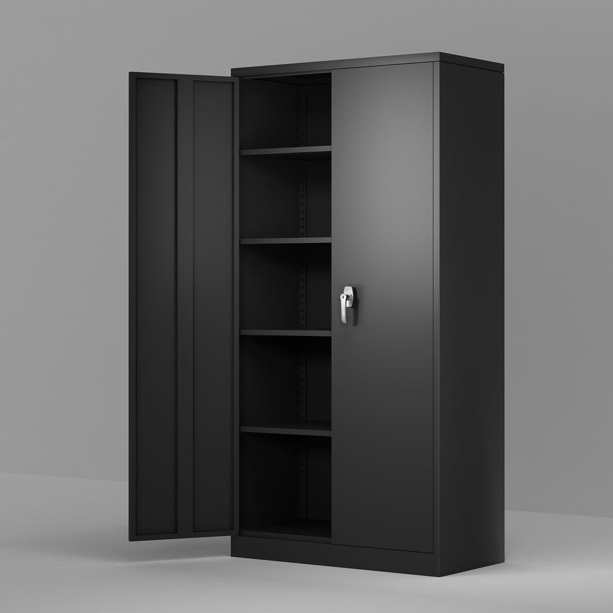 Details about   Metal Office Storage Filing Cabinet Lockable Wardrobe Cupboard with Sliding Door 