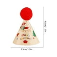 thumbnail image 2 of Mini Christmas Decoration Set Paper Apple Hat Craft Kit With Stickers Glue And Hair Balls For Festive Holiday DIY, 2 of 6