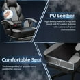 thumbnail image 6 of Gaming Chairs for Adults, Computer Chair with Footrest and High Back, Big and Tall Gamer Chair's with Massage Lumbar Support, 360° Swivel Height Adjustable Gaming Chair, Grey, 6 of 9