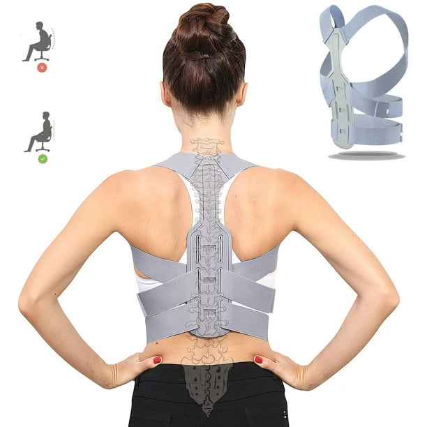 Posture Corrector for Women and Men Under Clothes, Upgraded Upper Back  Support Clavicle Brace Shoulder Straps / Back Straightener / Posture  Trainer