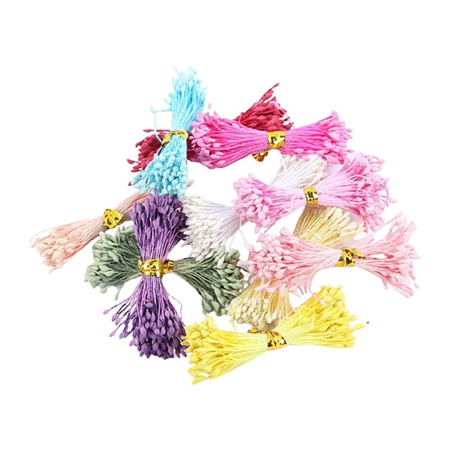1100 Piezas 1 Mm Sunnimix álbum de Recortes Perla Flor Estambre Flor Artificial Suministros para Manualidades Boda Decoración Del Hogar DIY Accesorio