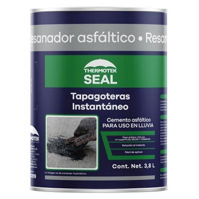 tapagoteras instantáneo thermotek seal negro 3.8 l