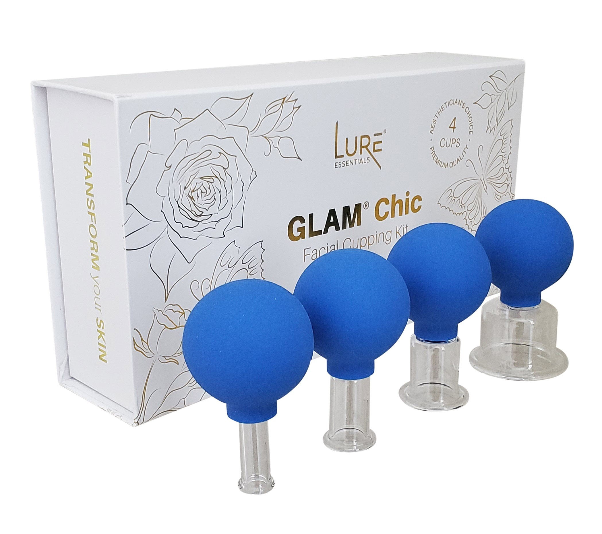 Face & Body Glass Vacuum Cupping Therapy Gift Set