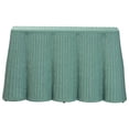 thumbnail image 2 of bali & pari Palm Bohemian Seafoam Green Scallop Rattan Console Table, 2 of 6