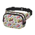 thumbnail image 2 of Fuzoiu America Landmarks1 Print Unisex Square Double Layer Waist Bag,Crossbody Fanny Pack Travel Workout Accessory, 2 of 9
