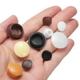 thumbnail image 4 of 100Pack 14mm(9/16") Dia Plastic Screw Hole Plugs Cover for Furniture, Black, 4 of 6