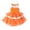 Orange, variant on Sparkling Holiday Dress for Toddler Girls Elegant Sleeveless Ruffled Sequin Party Gown