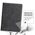 thumbnail image 4 of Dteck Case for Apple iPad 9th Generation 10.2 inch (2021 Released), Luxury Leather Rhombus Patterned Wallet Card Holder iPad 8th/7th Gen 10.2" Case Folio Protective Kickstand Cover,Black, 4 of 5
