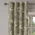 thumbnail image 3 of Ambesonne Grommet Curtain, , 50"x96", Sage Green Eggshell and Taupe, 3 of 5