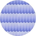 thumbnail image 1 of Ahgly Tapis Rond Lavable en Machine Intérieur Transitionnel Bleu Ardoise Clair, 6 Pieds Rond, 1 of 7
