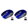 thumbnail image 1 of jesticaly Computer 2.4Ghz Wireless Optical Mouse Quick Speed Low Latency 6 Buttons Plastic Gaming Mice Desktop PC Portable Blue 2Set, 1 of 6