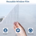 thumbnail image 4 of rabbitgoo Window Films for Privacy, Frosted Static Cling Glass Film Non-Adhesive UV Heat Blocking Covering Removable Vinyl Privacy Window Stickers fo, 4 of 9