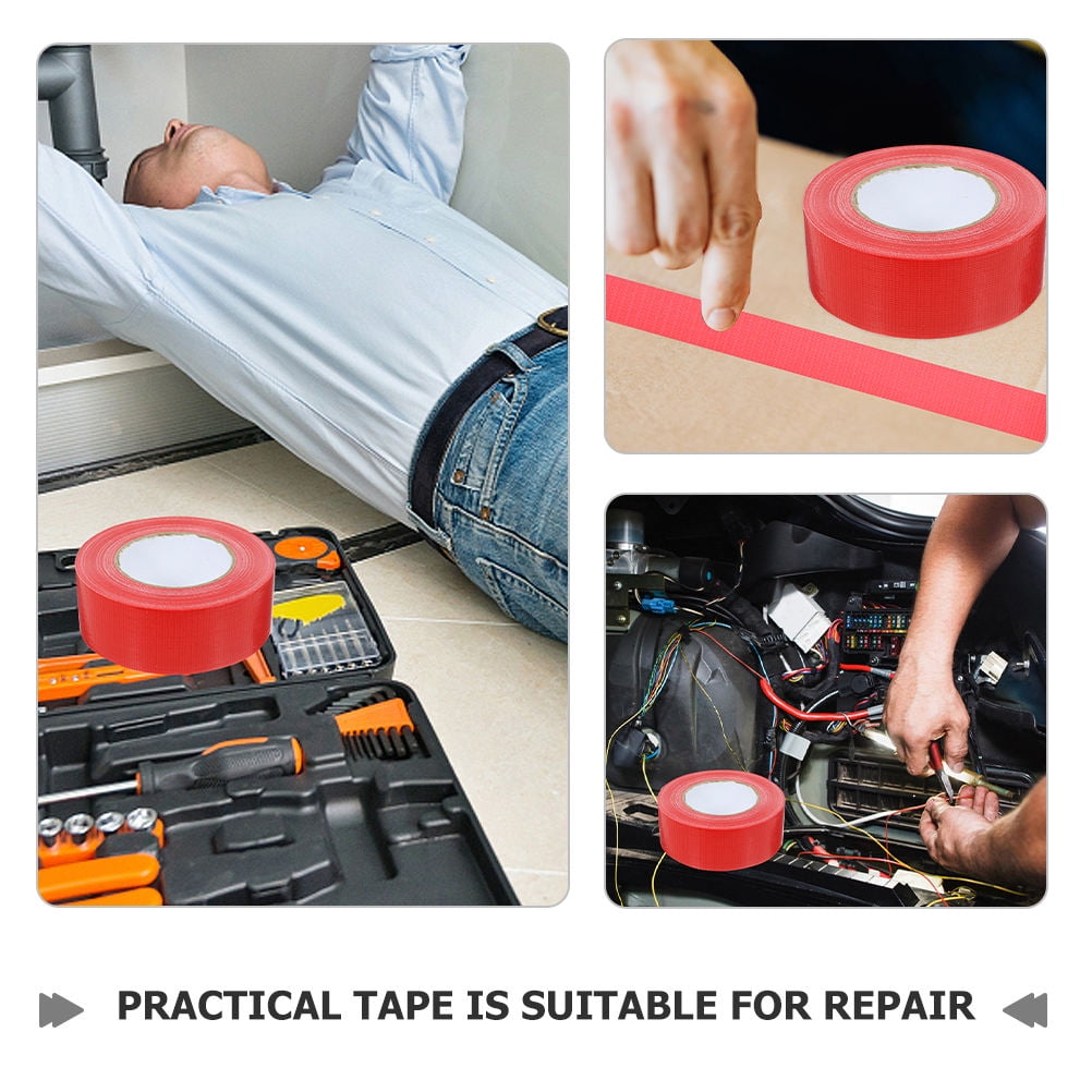 Raindrops 1 Roll Patch Realistic Repair Tape Red Fabric for Pipe Repair