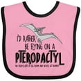 thumbnail image 3 of Inktastic Flying Pterodactyl Boys or Girls Baby Bib, 3 of 4