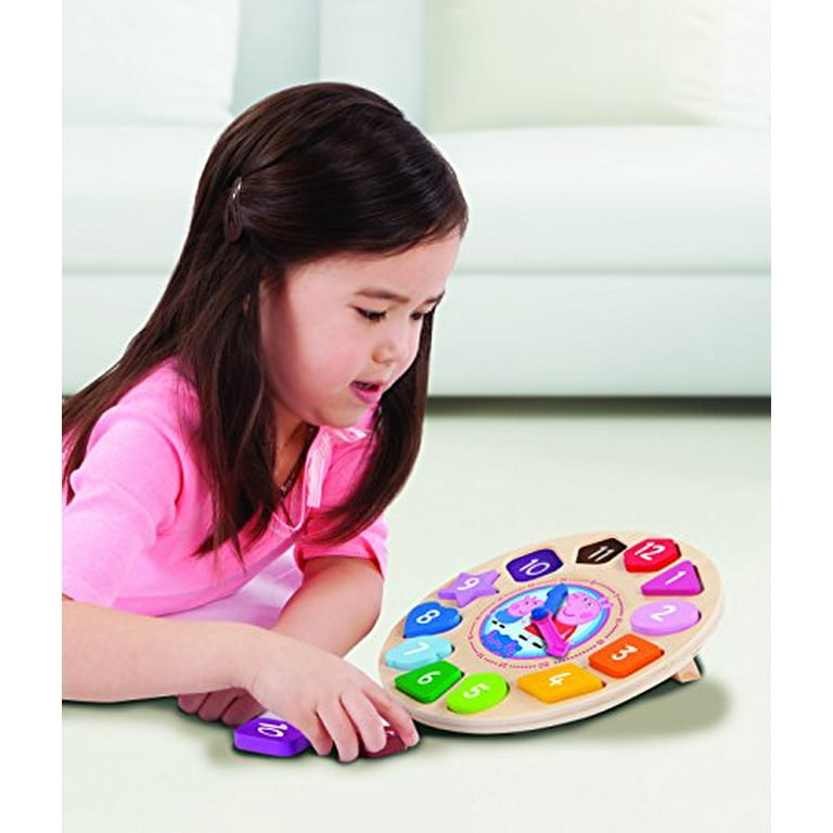 TCG Toys Peppa Pig 12 Piece Wooden Interactive Learning Shape