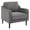 Gray, variant on Accent Chair,Mid Century Modern Living Room Chairs, Green Upholstered Arm Chair,Comfy Breathable Linen Fabric, Sofa Chair with Wood Legs,Reading Chairs for Living Room Bedroom Apartment