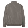 thumbnail image 2 of Men's Lightweight Bomber Windbreaker Jacket Casual Stylish Fall Spring Coat Grey Size 2XL, 2 of 6