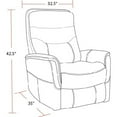thumbnail image 4 of Starlight Canyon Home Truffle Recliner Nursery Glider – Boucle Chair with Power Lift Feature, 4 of 4
