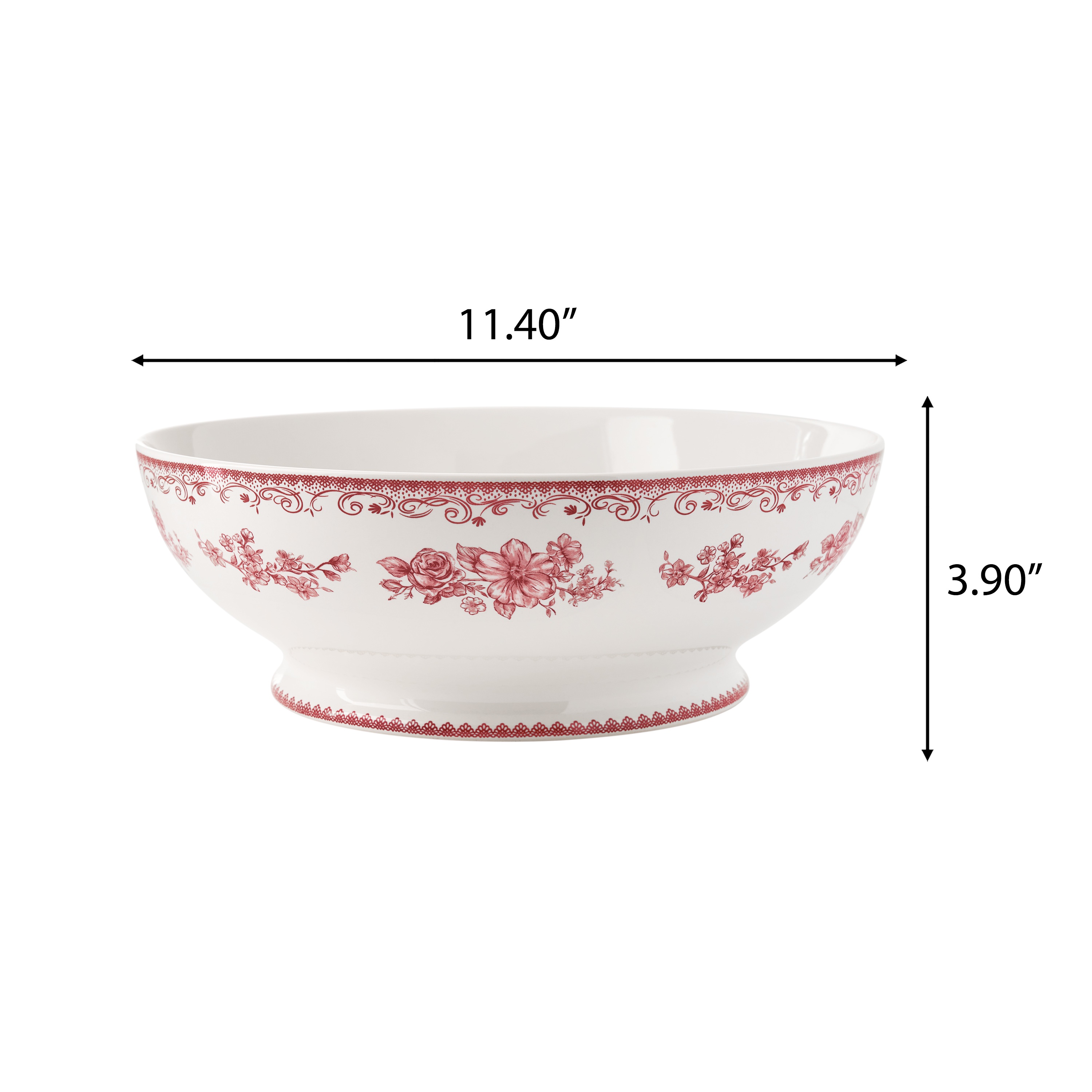 The Pioneer Woman Agatha Red Stoneware Serving Bowl photo 6
