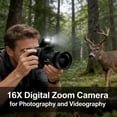 thumbnail image 7 of GJX Digital Camera, for Photography and Video Autofocus, 16X Optical Zoom Vlogging Camera for Travel, Dual Cameras for Beginners (Black), 7 of 7