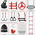 thumbnail image 5 of KloKick 50ft Ninja Warrior Obstacle Course for Kids - Outdoor Backyard Adventure Set with Swing, 10 Accessories, Weather-Proof Design, and Slackline for Jungle Gym Fun, 5 of 9