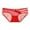Red, variant on Sunvit-Panties Womens Low-Rise Bikini Panties, Nylon Spandex Breathable Skin-Friendly with Floral Print & Lace Trim, Minimal-Seam, White, Size L, All-Day Comfort for Daily Wear