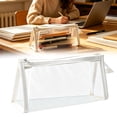 thumbnail image 2 of Zipper Pouch, Transparent Storage Bag, Stationery Organizer, Clear Multi-Purpose Pouch with Zipper Closure, Portable Bag for Pens, Pencils and Daily Cosmetic Storage,White, 2 of 9