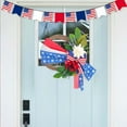 thumbnail image 5 of 4th of July Wreath Patriotic Wreaths for Front Door Patriotic Wreath 4th of July Wreaths for Front Door Independence Day Wreath Memorial Day Decor Forth of July Wreath Indoor Outdoor Home Decor, 5 of 9