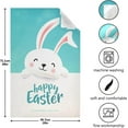 thumbnail image 4 of Cute Bunny Ear Kitchen Tea Towels Set of 4 Absorbent Hand Dish Towels, Rabbit Cute Easter Dishcloths Lint-Free 18x28 Inch Fast Drying for Cooking Baking Home Clean, 4 of 5