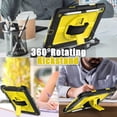 thumbnail image 3 of AVAWO 360° Rotatable Case for iPad (A16) 11th Generation 11 Inch 2025 & iPad 10th Generation 10.9" 2022, Shockproof Rugged Protective Cover with Shoulder Strap/Hand Strap - Yellow, 3 of 9