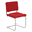 Grisu 306 Red Fabric, variant on Breuer Chair Company Aurora Cushion Seat & Cushion Back Bauhaus Cantilever Side Chair w/ Chrome-Plated Steel Frame & Grisu 306 Red Fabric