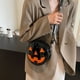 thumbnail image 5 of Bolsa de hombro de cadena cruzada de calabaza del diablo de Halloween, bolso de alta gama para mujeres, 5 of 9