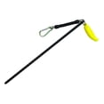 thumbnail image 1 of Puntero de buceo con forma de palo de arrecife de aluminio con cuerda en espiral y clip para Negro, 1 of 8