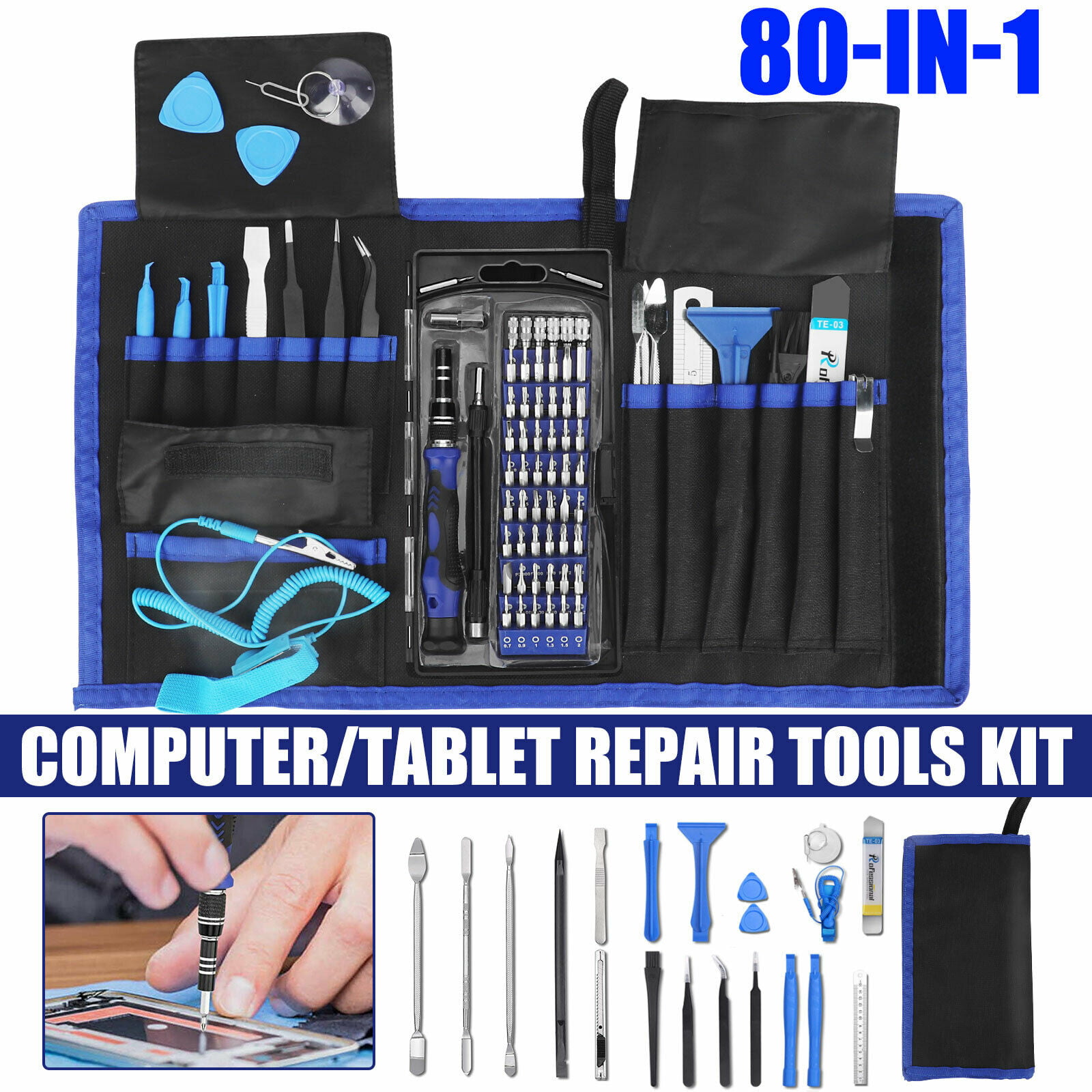 Smart phone Flexible Shaft Preciva 37 in 1 Magnetic Screwdriver Kit Game Console Precision Driver Kit Electronic Repair Tool with 28 Bits Tablet Extension Rod for Mobile Phone PC Repairing.