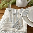thumbnail image 2 of RiverRidge 5417-843-R Ensemble de Couverts Monogramme 46 Pcs, Lettre R, Sans Taille, Argent, 2 of 4