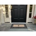 thumbnail image 3 of A1HC First Impression Classic Paisley Border Bronze 18 in. x 30 in. Rubber and Coir Monogrammed E Door Mat, 3 of 6