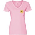 thumbnail image 3 of Inktastic Pocket Full of Sunshine Sunflower Women's V-Neck T-Shirt, 3 of 5