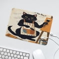 thumbnail image 6 of Funny Black Cat Print Mouse Pad, Cat Mouse Pad, Cat Gifts,Office Desk Accessories,Desk Decor, Rectangle Non-Slip Rubber, Stitched Edge,Funny Office Presents 8"x10", 6 of 8