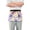 Colorful Palm Tree Flower Rainbow, variant on Lovely Bear and Flowers Server Apron with 3 Pockets Waterproof Waitress Waist Short Apron for Man Woman 12 Inches