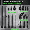 thumbnail image 2 of Juego de extensiones Impact Socket de 18 piezas Swanlake, 2 of 8