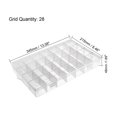 thumbnail image 2 of Caja de Almacenamiento de Componentes PP Ajustable 28 Rejillas Blanco Transparente 345x215x48mm, 2 of 4
