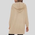 thumbnail image 5 of Women's Spring Fall Long Blazer Jackets Sleeve Lapel Pockets Loose Fit Work Casual Blazers Outerwear, 5 of 7