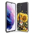thumbnail image 3 of MUNDAZE Samsung Galaxy S20 Ultra Shockproof Clear Hybrid Protective Phone Case Cute Gnome Sunflowers Clear Cover, 3 of 5
