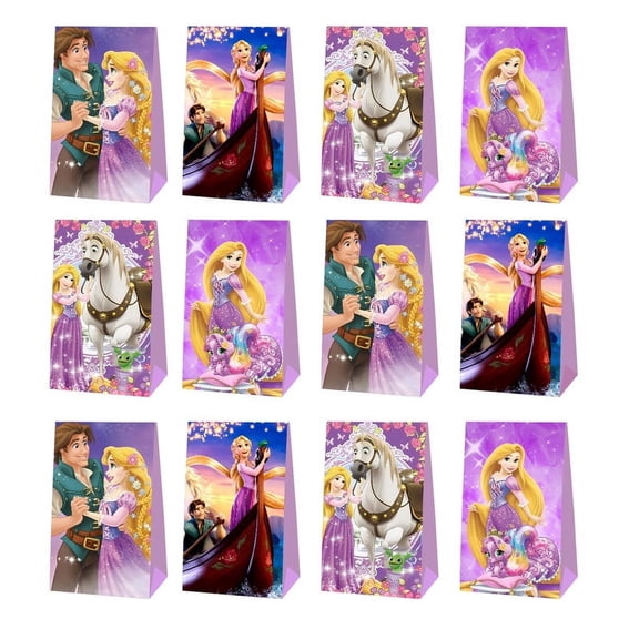 Tangled Princess Goodie Bags Party Favor Candy Decorations Treat Supplies Birthday