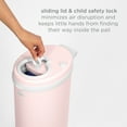 thumbnail image 5 of Ubbi Stainless Steel Diaper Pail, Odor Locking, No Special Bag Required, Award-Winning, Registry Must-Have, Blush Pink, 5 of 9