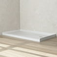 thumbnail image 2 of DeerValley DV-1SB0105R 60"L X 34"W Single Threshold Shower Base in White, Right Drain Location, Rectangle Acrylic Shower Pan, Non-slip Design, 2 of 14