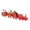 thumbnail image 3 of Xmas Wooden Four Section Small Train Xmas Tree Decoration Xmas Themed Toy Gift, 3 of 5