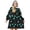 Alien Head and UFO Deep Black Pattern, variant on Alien Head and UFO Deep Black Pattern Oversized Sherpa Fleece Wearable Blanket Hoodie, Double-Sided Warm Fuzzy Pullover with Super Pockets for Women & Men