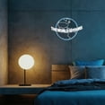 thumbnail image 3 of iDecoMart World Neon Sign with Alphabet (16.6 in x 12.1 in), LED Neon Hanging Room Decor, 3 of 6